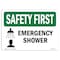 Signmission OSHA SAFETY FIRST, 5" Height, Decal, 7" x 5", Landscape, OS-SF-D-57-L-10778 OS-SF-D-57-L-10778 - alternate 1